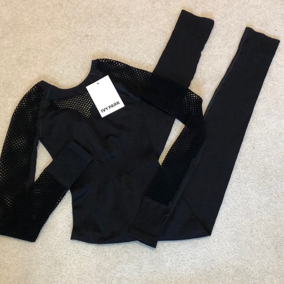 Ivy Park Fishnet Seamless Full Length Bodysuit - Picture 6 of 8